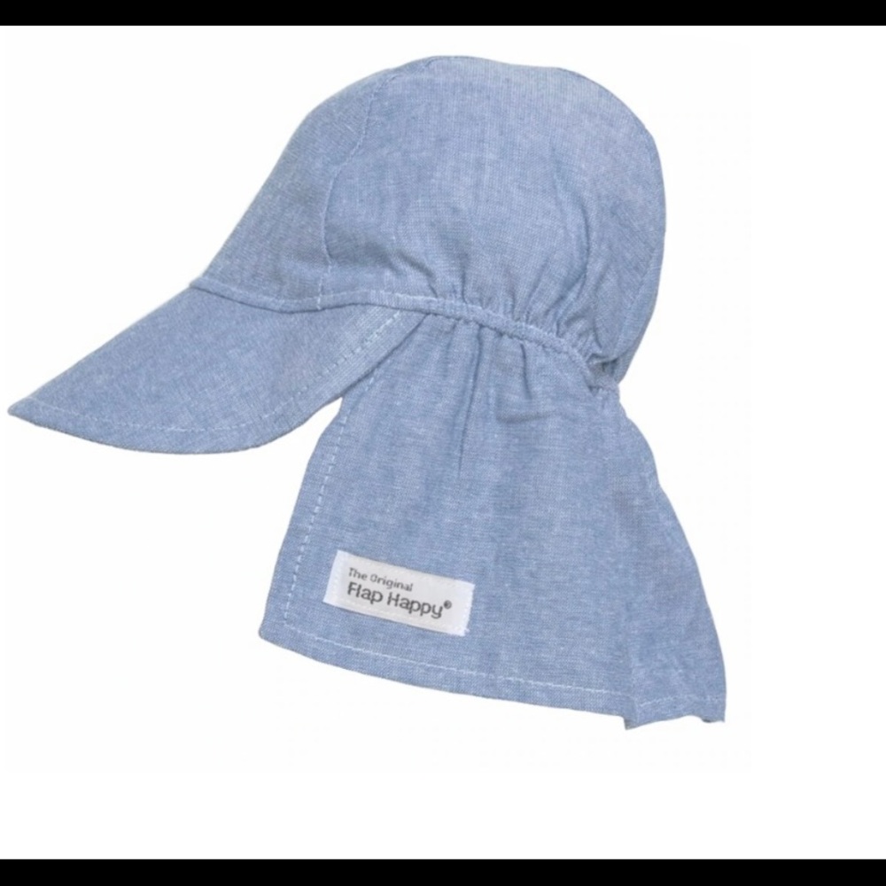Original Flap Happy Hat Chambray XL 2+ yrs